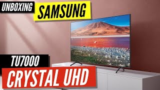 Samsung TU7000 Series Unboxing amp Setup [upl. by Ponzo521]