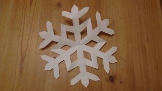 How to make a perfect paper snowflake [upl. by Ruel]