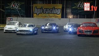 R8 SLS Fiat 500 Gallardo GTR und GT3 RS  Ferngesteuertes Fahrvergnügen [upl. by Unders]