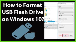 How to Format USB Flash Drive on Windows 10 [upl. by Latrena]