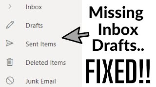 Missing Folder Pane  Inbox Fields in Outlook  FIXED [upl. by Anuahsat]