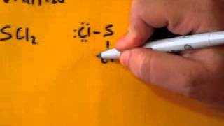 Lewis Dot Structure of SCl2 Sulfur DiChloride [upl. by Anale976]