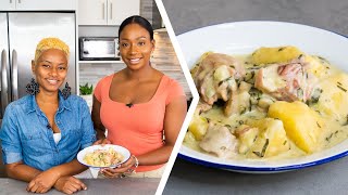 How To Make TrinbagoStyle Breadfruit Oil Down  Foodie Nation x Trini Food Designer  Arlene [upl. by Asylem35]