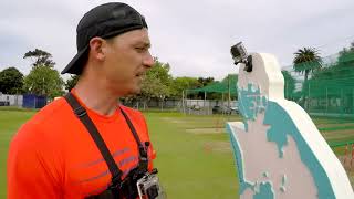 Dale Steyn attempts to break a GoPro [upl. by Nevetse]