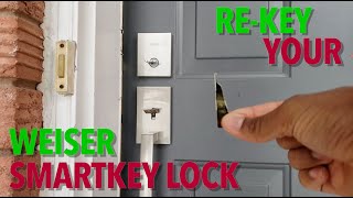 Weiser  ReKey a Smartkey lock  Tutorial [upl. by Eylloh]