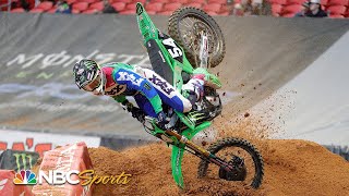 Wildest moments from the 2020 Supercross season so far  Motorsports on NBC [upl. by Olbap291]