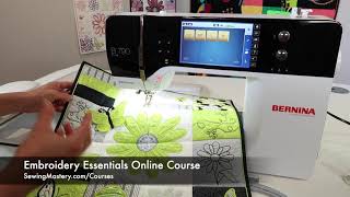 BERNINA 790 79 Embroidery Machine Set Up [upl. by Etolas]