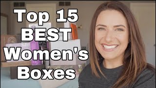 15 BEST SUBSCRIPTION BOXES FOR WOMEN  so many Ive never unboxed before [upl. by Nirrad]