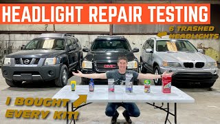 I Bought EVERY Headlight Restoration Kit At OReillys And Tested Them [upl. by Jaclyn]