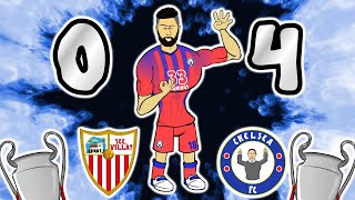 ⚽⚽4 GOALS⚽⚽ GIROUD scores four vs Sevilla Champions League 2021 Highlights [upl. by Frulla]