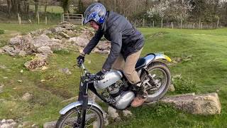 86 years young Motorcycle Trials Champion in action [upl. by Eitsyrhc922]