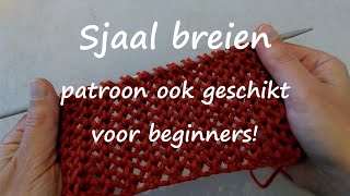 Sjaal breien voor beginners [upl. by Ittocs794]