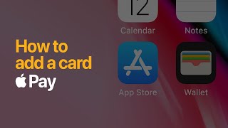 Apple Pay  How to add a card [upl. by Catlee446]