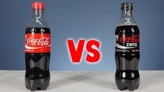 Experiment Coca Cola vs Coca Cola Zero [upl. by Joselyn]