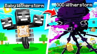 Upgrading WITHER STORM to WITHER GOD in MINECRAFT [upl. by Ivonne]