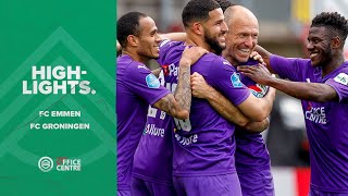 Highlights FC Emmen  FC Groningen [upl. by Yursa]