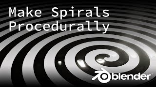 Make a Spiral in Under 5 Minutes Using Nodes  Blender 282 [upl. by Enyaj78]