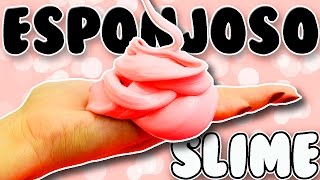 Tutorial Haz SLIME ESPONJOSO facil  Sin BORAX [upl. by Darnoc]