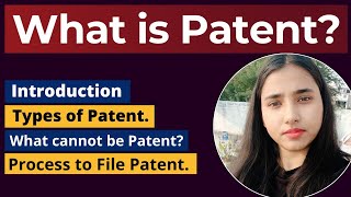 What is Patent Patent details in Hindi [upl. by Eednil]