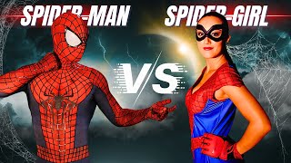 SPIDERMAN vs SPIDERGIRL [upl. by Nylodnewg]