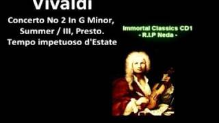 Vivaldi  HQ Summer  III PrestoTempo impetuoso dEstate [upl. by Ydnes]