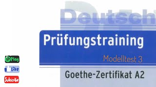 Prüfungstraining A2  Hören  Modelltest 3 [upl. by Fidela985]