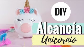 DIY Alcancía Unicornio  Con un Trozo de Papel [upl. by Ahsiad]