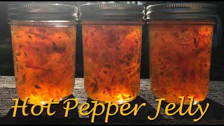 Hot Pepper Jelly with Jalapenos  Water Bath Canning [upl. by Eryt246]