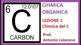 CHIMICA ORGANICA  Lezione 1  Chimica del Carbonio [upl. by Yneffit802]