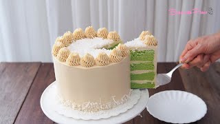 Pandan Cake with Gula Melaka Buttercream [upl. by Uase]