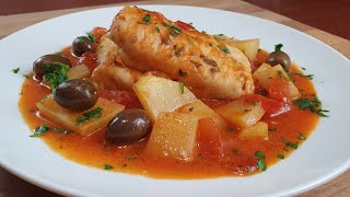 FILETTO DI MERLUZZO ALLA MEDITERRANEA BUONISSIMO E DELICATO  Mediterranean Cod Recipe [upl. by Annunciata]