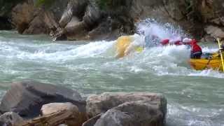 The Kicking Horse Challenge Trip  White Water Rafting with Glacier Raft Company in Golden BC [upl. by Ahsuatan641]