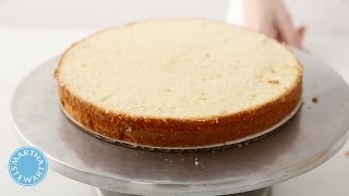 How to Split and Level a Cake Layer with Martha Stewart [upl. by Lletnohs]