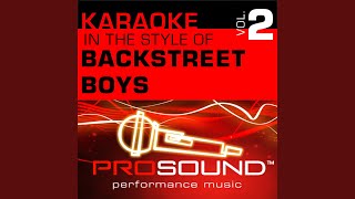 Everybody Backstreets Back Karaoke Instrumental Track In the style of Backstreet Boys [upl. by Drarreg]