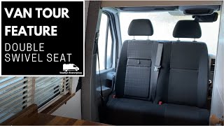 Double Swivel Seat for Sprinter van conversion  Vanlife Conversions [upl. by Saphra204]