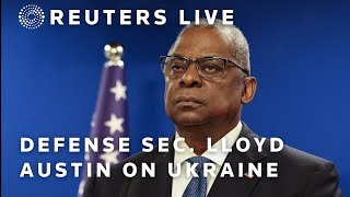 LIVE Austin Brown speak after Ukraine defense group meeting [upl. by Ennyroc]