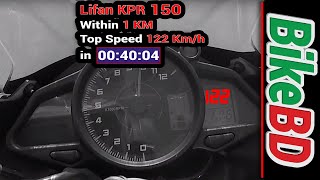 Lifan KPR 150 Top Speed amp Details [upl. by Ellirpa798]