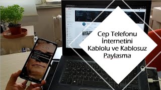 Cep Telefonu İnternetini Kablolu ve Kablosuz Paylaşma [upl. by Cocks]