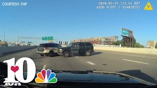 Dash cam What happened during the 2020 shootout on I40 in Knoxville [upl. by Levon]