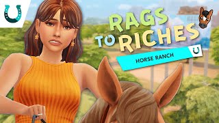 LETS PLAY SIMS 4 HORSE RANCH  RAGS TO RICHES 🐴  Gameplay  EP 1 [upl. by Kallista]