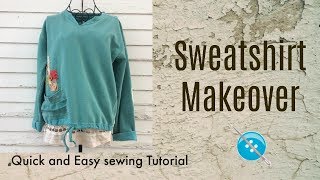 Quick and Easy Sweatshirt Makeover [upl. by Newol]