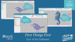 Hatch Embroidery Part 1  Tour of the Software [upl. by Yasmine]