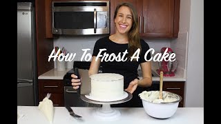 How To Frost A Cake  A Beginners Guide  CHELSWEETS [upl. by O'Meara]