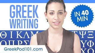 Learn ALL Greek Alphabet in 40 minutes  How to Write and Read Greek [upl. by Neruat]