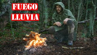 Hacer Fuego Bajo La Lluvia  Técnica De Supervivencia Rusa [upl. by Burwell114]