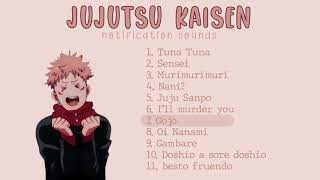 Jujutsu Kaisen Notification Sounds┃Free download with link [upl. by Aribold]