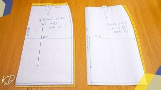 HOW TO DRAFT BASIC SKIRT PATTERNS  KIM DAVE [upl. by Fernando]