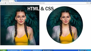 How to Create Circular Image in CSS HTML Website [upl. by Grannia]