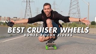 The Best Cruising Wheels  BONES Rough Rider Skateboard Wheels [upl. by Navarro282]