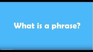 What is a phrase [upl. by Epolulot954]